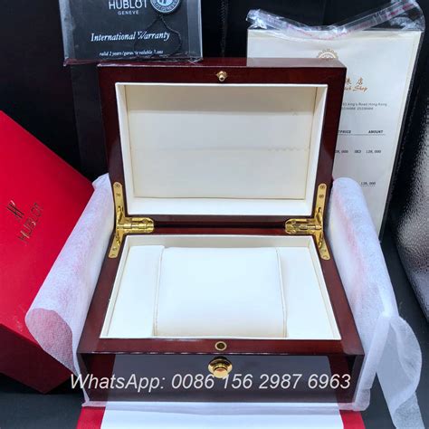 hublot box sitting on brown dest|Hublot Wooden Watch Boxes & Cases for sale .